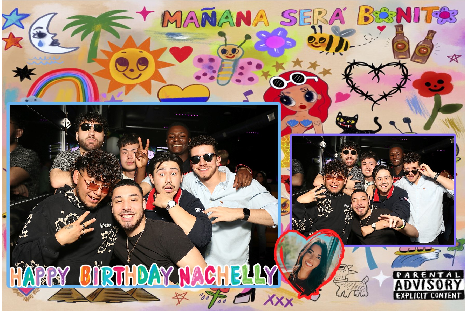 Birthday guests enjoying The Photo Fun photobooth